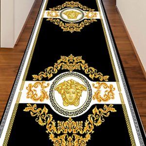 Versace inspired runner rug allow up to 14 days shipping